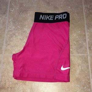 pink athletic shorts